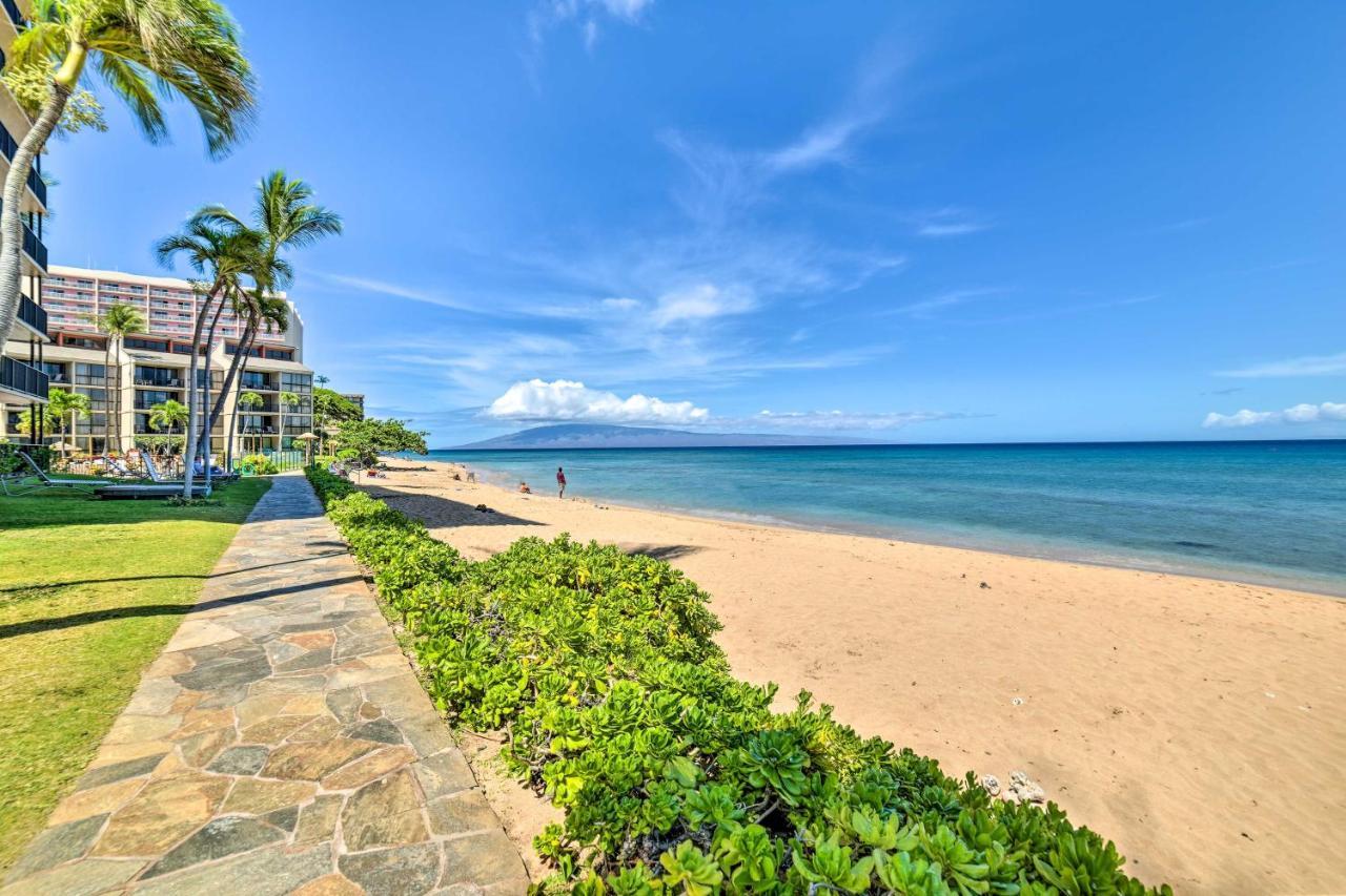 Cute Beachfront Condo With Lanai And Resort Pools Kahana Exterior photo