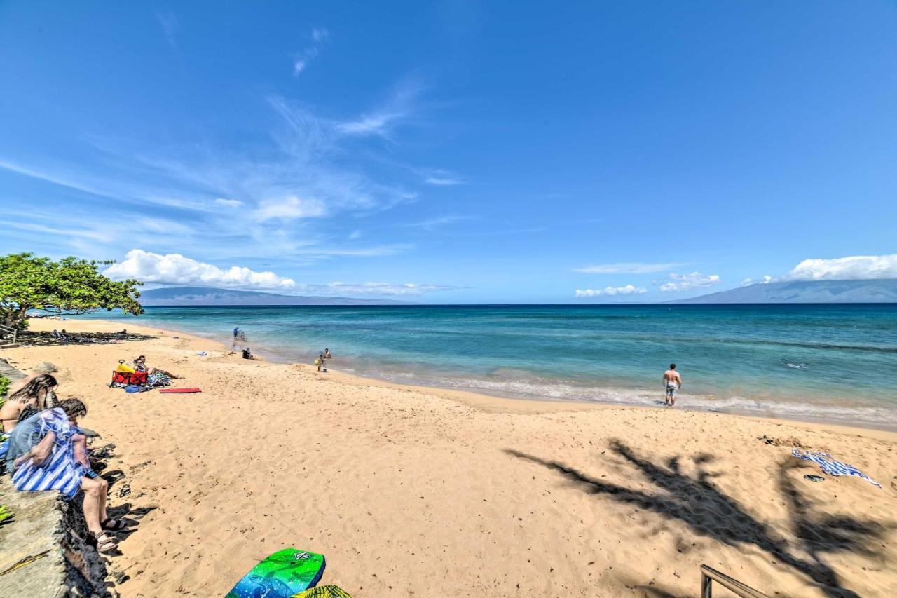 Cute Beachfront Condo With Lanai And Resort Pools Kahana Exterior photo